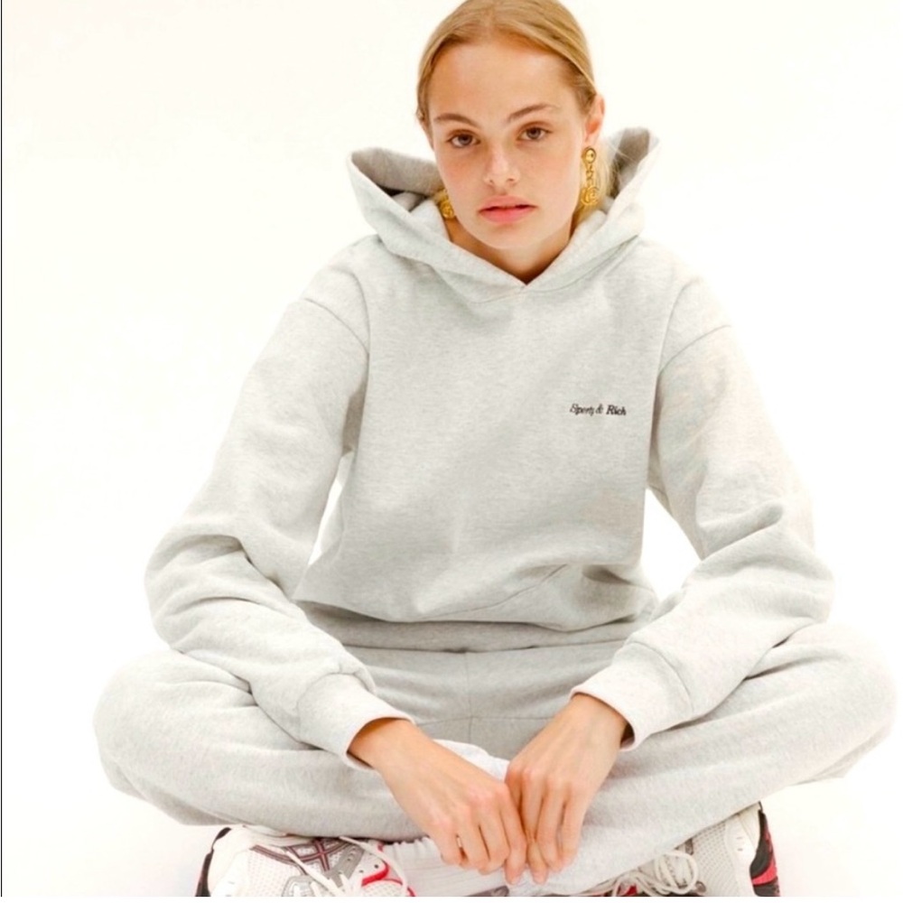 Sporty and Rich classic logo sweat set